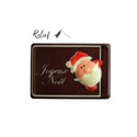 Rectangles Père Noël relief chocolat (x50)
