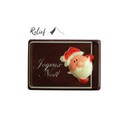 Rectangles Père Noël relief chocolat (x50) Rectangles Père Noël relief chocolat (x50)