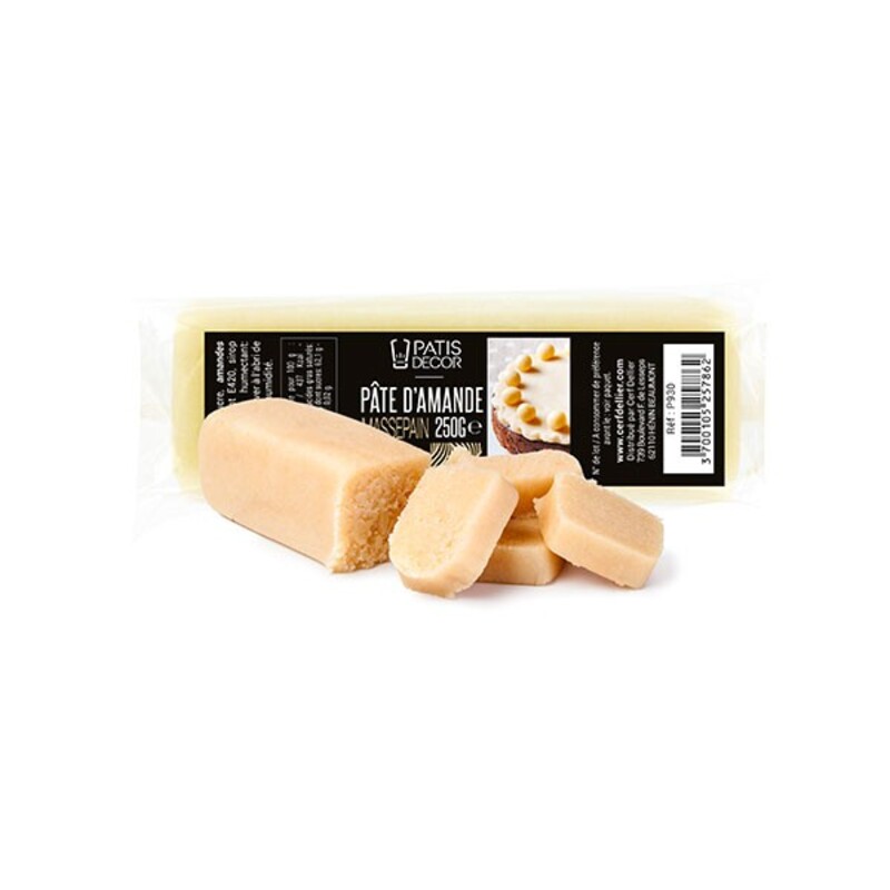 Pâte d'amande blanche neutre 33% Patisdécor 250 g