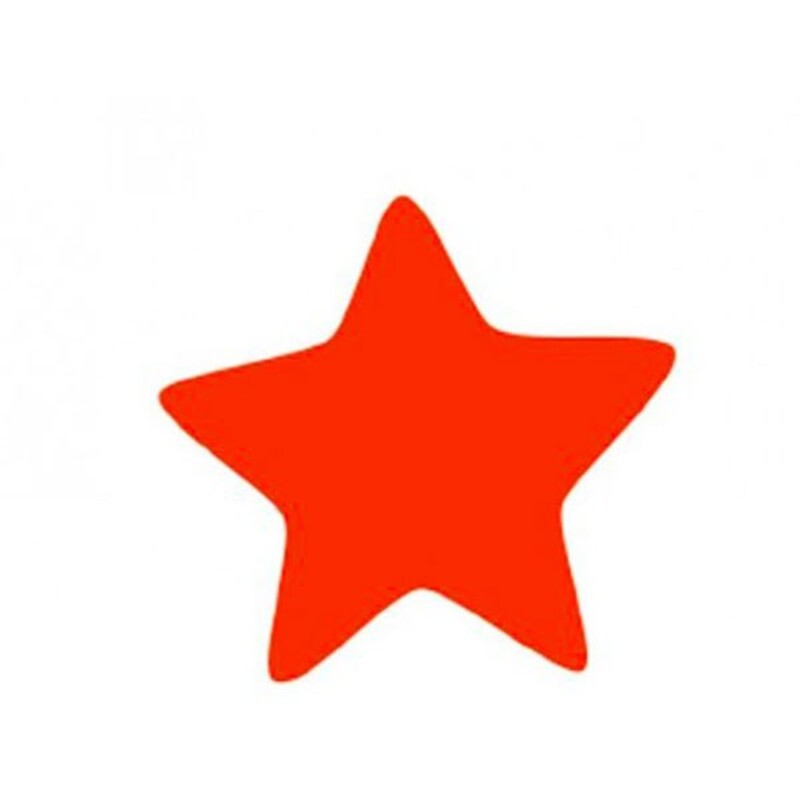Décors chocolat étoile rouge (x70)