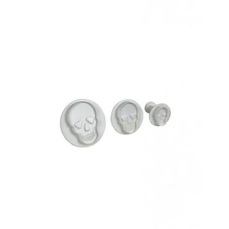 3 découpoirs éjecteurs tête de mort PME