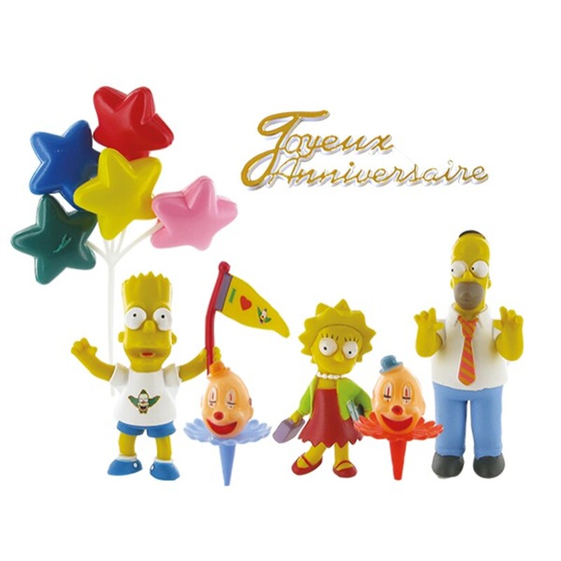 Kit Decor Gateau The Simpsons Cerf Dellier Kit Decor Gateau The Simpsons Cerf Dellier