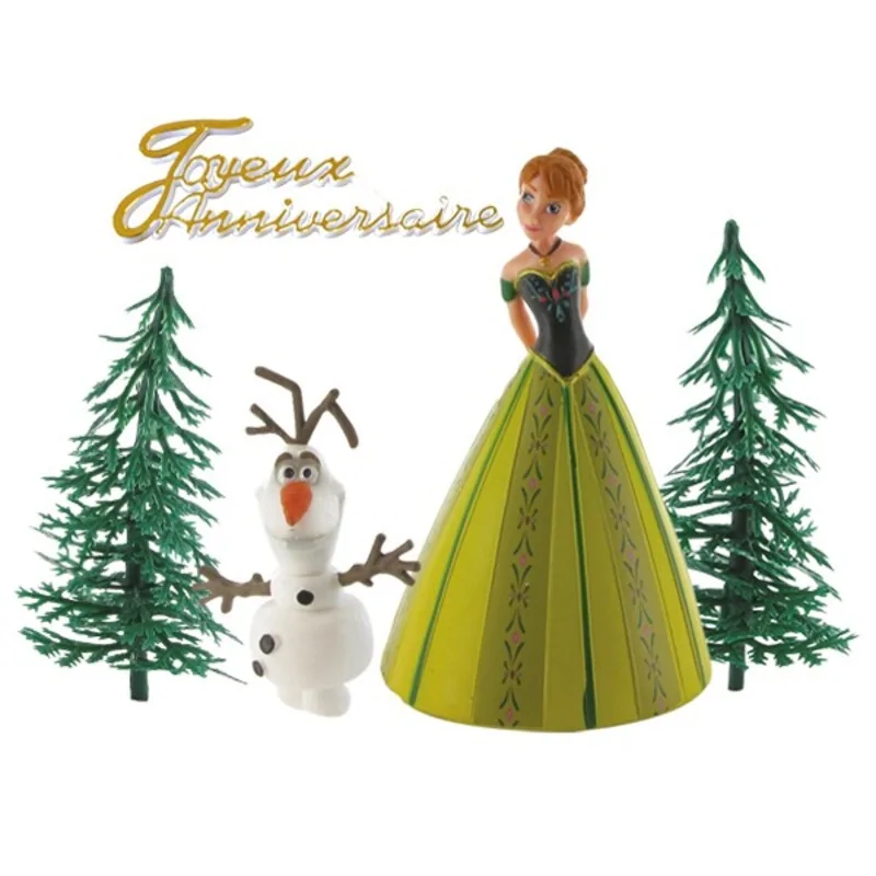 Kit Decor Gateau Anna Robe De Bal La Reine Des Neiges Cerf Dellier