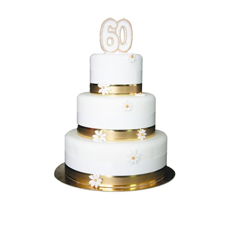 Bougie anniversaire nombre 50 pour gâteau