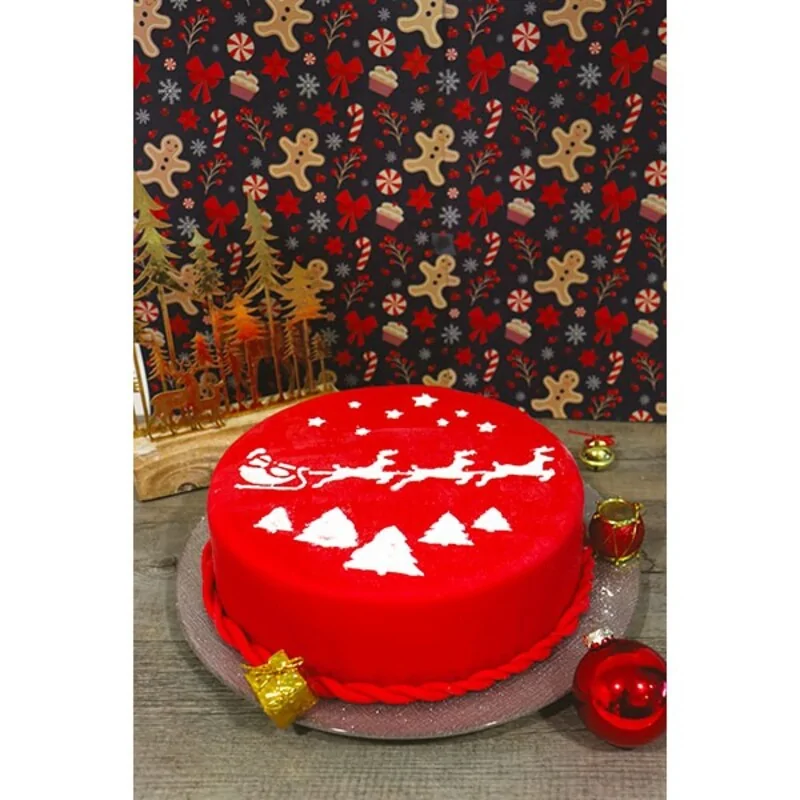 Pochoir thème Noël Patisdécor