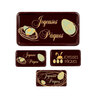 Rectangles assortis chocolat noir Joyeuses Pâques (x64)