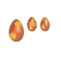 Oeufs 3D brillants champêtre pour Paques 26x37mm Oeufs 3D brillants champêtre pour Paques 26x37mm