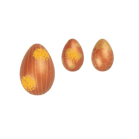 Oeufs 3D brillants champêtre pour Paques 26x37mm