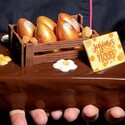 Oeufs en chocolat 3D Champêtre (x32)