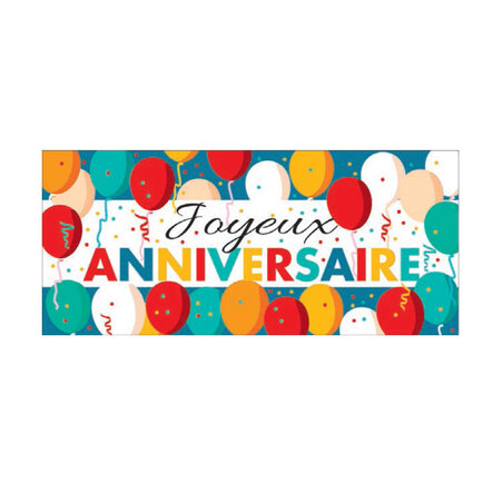 Rectangles azyme Joyeux Anniversaire (x24)