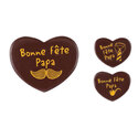 Coeur en chocolat Bonne fête Papa 54x45mm