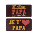 Rectangle chocolat Meilleur Papa assortis (x84) Rectangle chocolat Meilleur Papa assortis (x84)