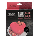 Moule Silicone Coeur Bombé