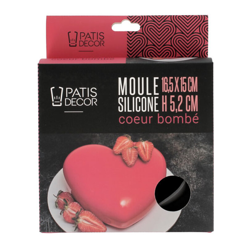 KIT TARTE MON AMOUR cercle tarte Coeur et moule en silicone