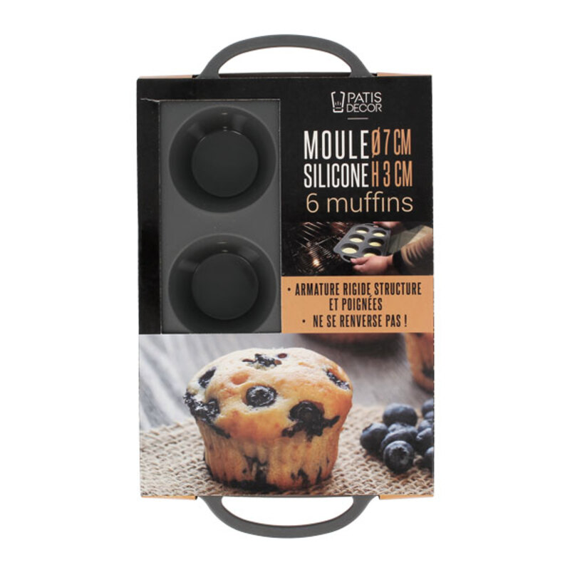 Moule à cupcakes en silicone - Lot de 6 pièces - Ibili - Meilleur du Chef