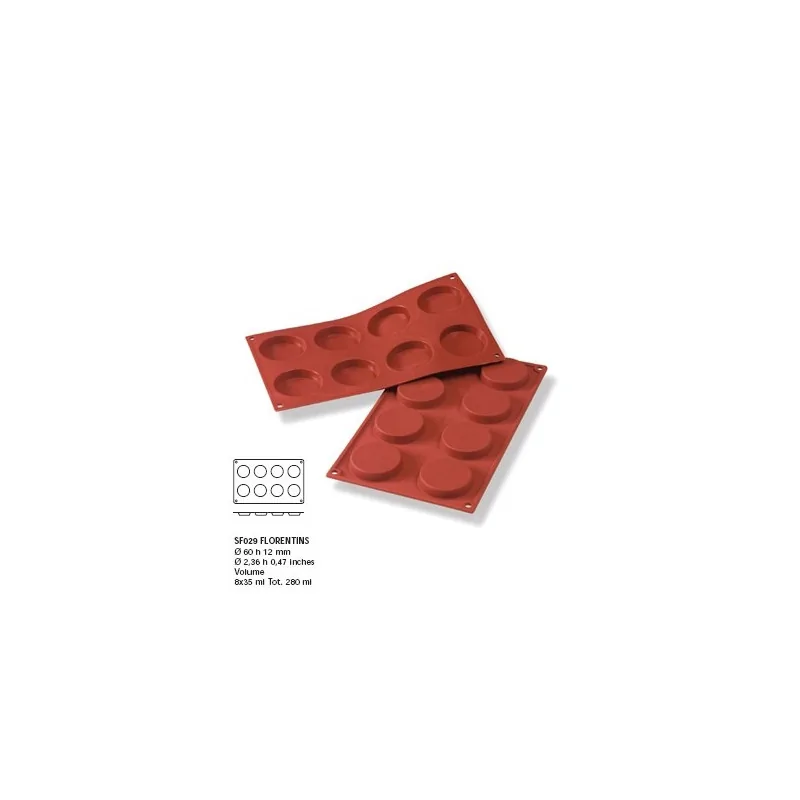 Moule silicone 8 florentins