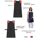Chasuble rouge Hibiscus Poly/Coton Eloïse Chasuble rouge Hibiscus Poly/Coton Eloïse