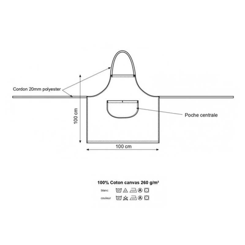 Tablier professionnel de cuisine VALET SNV - VPA