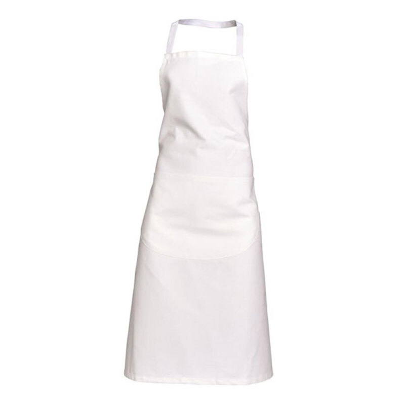 Tablier valet bavette blanc