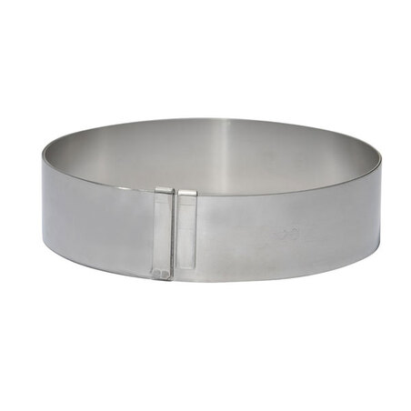 Cercle à pâtisserie extensible 18-30 cm / Hauteur 7 cm - Lares