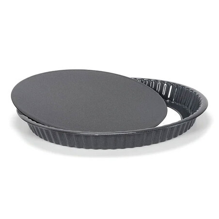 OGIBRIDI Moule à Tarte avec Fond Amovible Tartelette Moule a Quiche Rond  Anti-adhésif Plat à Tartes en Acier au Carbone Plat à Quiche pour Tarte  Cheesecakes aux Fruits Tartes Quiches 20cm 