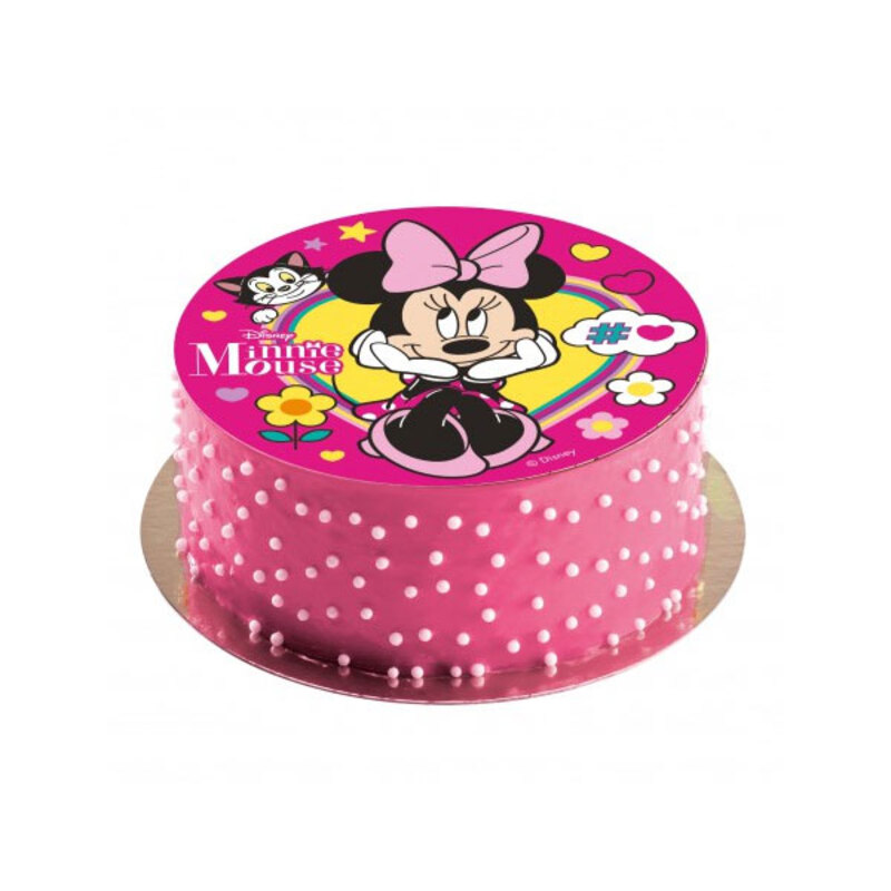 Disque gâteau en azyme Minnie 20 cm