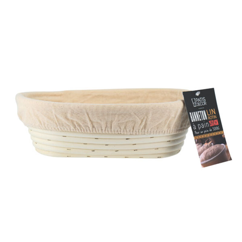 Diealles Shine Banneton Pain Ovale, 3 Banneton Ovale Banneton Boulangerie  avec Sac Corbeille a Pain pour Pain,23,25,28CM