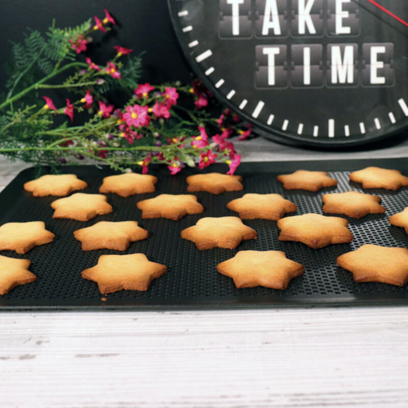 Tapis de cuisson en silicone + plaque à pâtisserie en aluminium