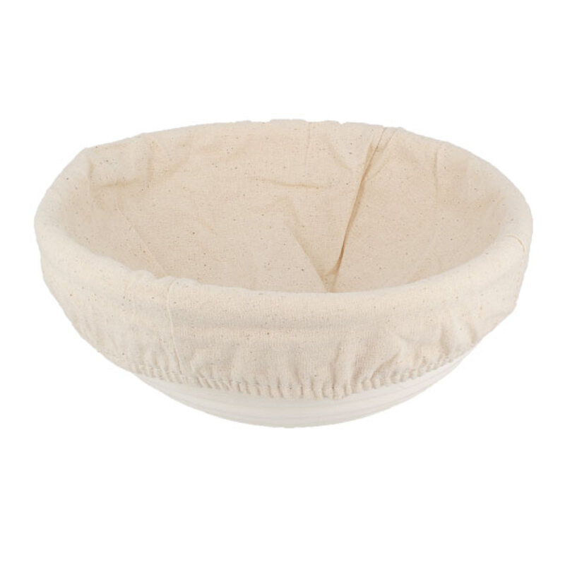 Banneton pour pain rond en osier et toile de lin 24 cm - Matfer