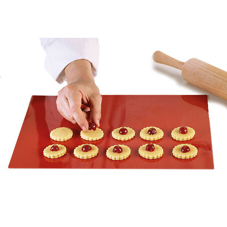 Tapis de cuisson Silicone avec Relief pour écoulement des graisses, Accessoires de cuisson