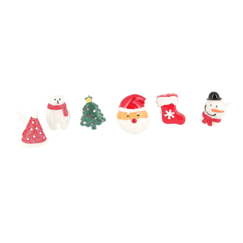 Sujets déco pâtisserie Noël 5 Pailleté