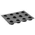 Moule silicone 12 empreintes Passion 7 cm Pavoni