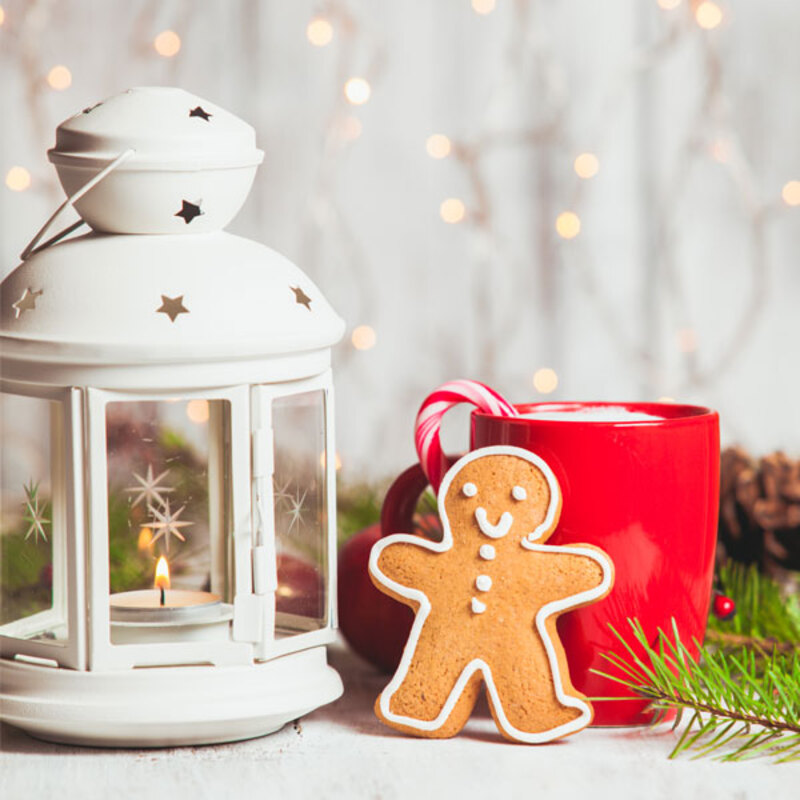 Rouleau à pâtisserie motif Fleurs de Noël - La Boîte à Cookies