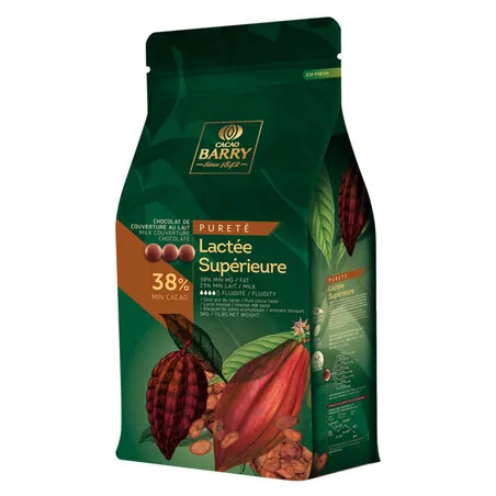 Chocolat de Couverture lactée supérieure 38,2% 5 kg