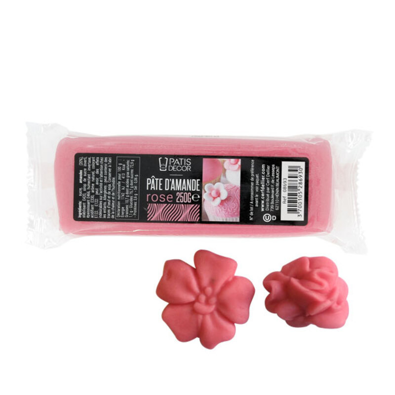 Pâte d'amande Rose Patisdécor 250g