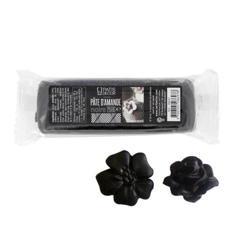 Pâte d'amande Noire Patisdécor 250g