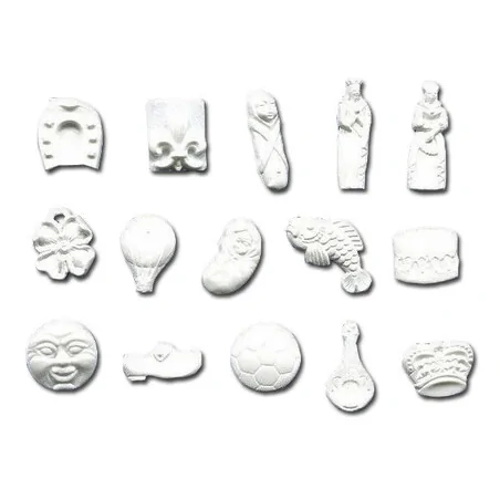 Fèves en plastique blanches assorties (x1000)