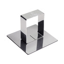 Découpoirs carrés + poussoir 7 cm (x3)