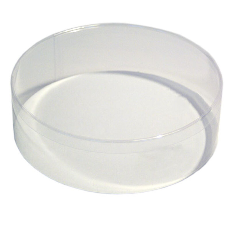 Boîte confiseur ronde transparente H 6 cm