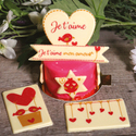 Transfert chocolat thème Saint Valentin Transfert chocolat thème Saint Valentin