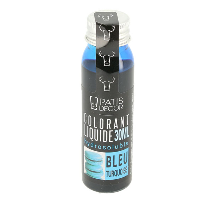Colorant alimentaire Bleu Turquoise Patisdécor 30 ml