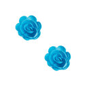 Grandes roses bleues en azyme Patisdécor x6