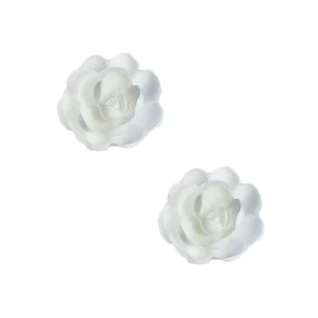 Grandes roses blanches en azyme Patisdécor x6