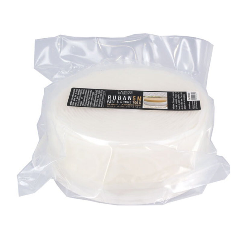 Ruban pâte à sucre h 5 cm (5 mètres)