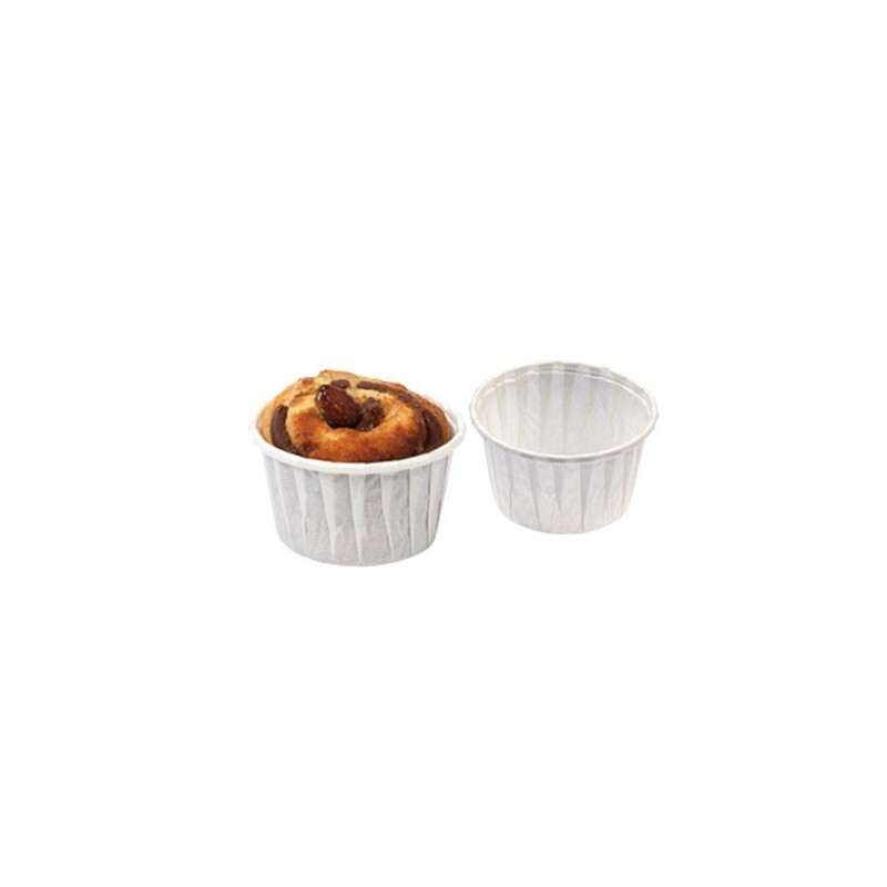 Caissettes cuisine en papier blanches (x100) Nordia