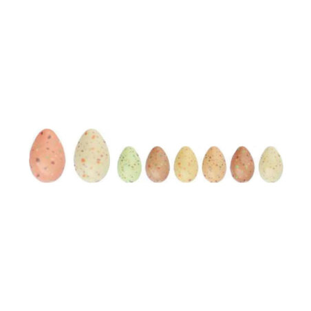 Oeufs en chocolat blanc 3D Terrazzo assorties (x32)