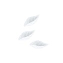 Feuille de rose 38 mm blanche (x500) Feuille de rose 38 mm blanche (x500)