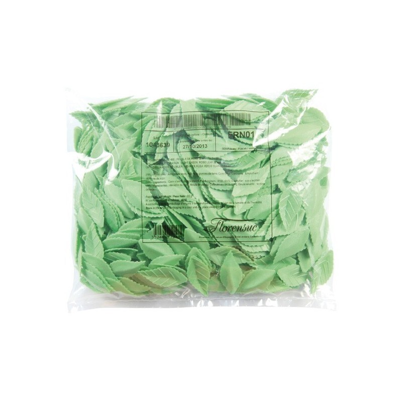 Feuille de rose 38 mm vert clair (x500)