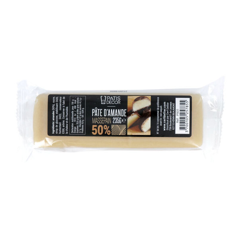 Pâte d'amande neutre 50% 235 g