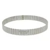 Cercle à tarte cannelé perforé inox De Buyer